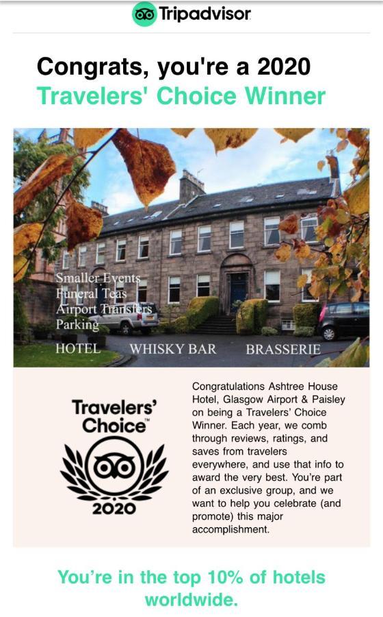 Ashtree House Hotel, Glasgow Airport & بيزلي المظهر الخارجي الصورة